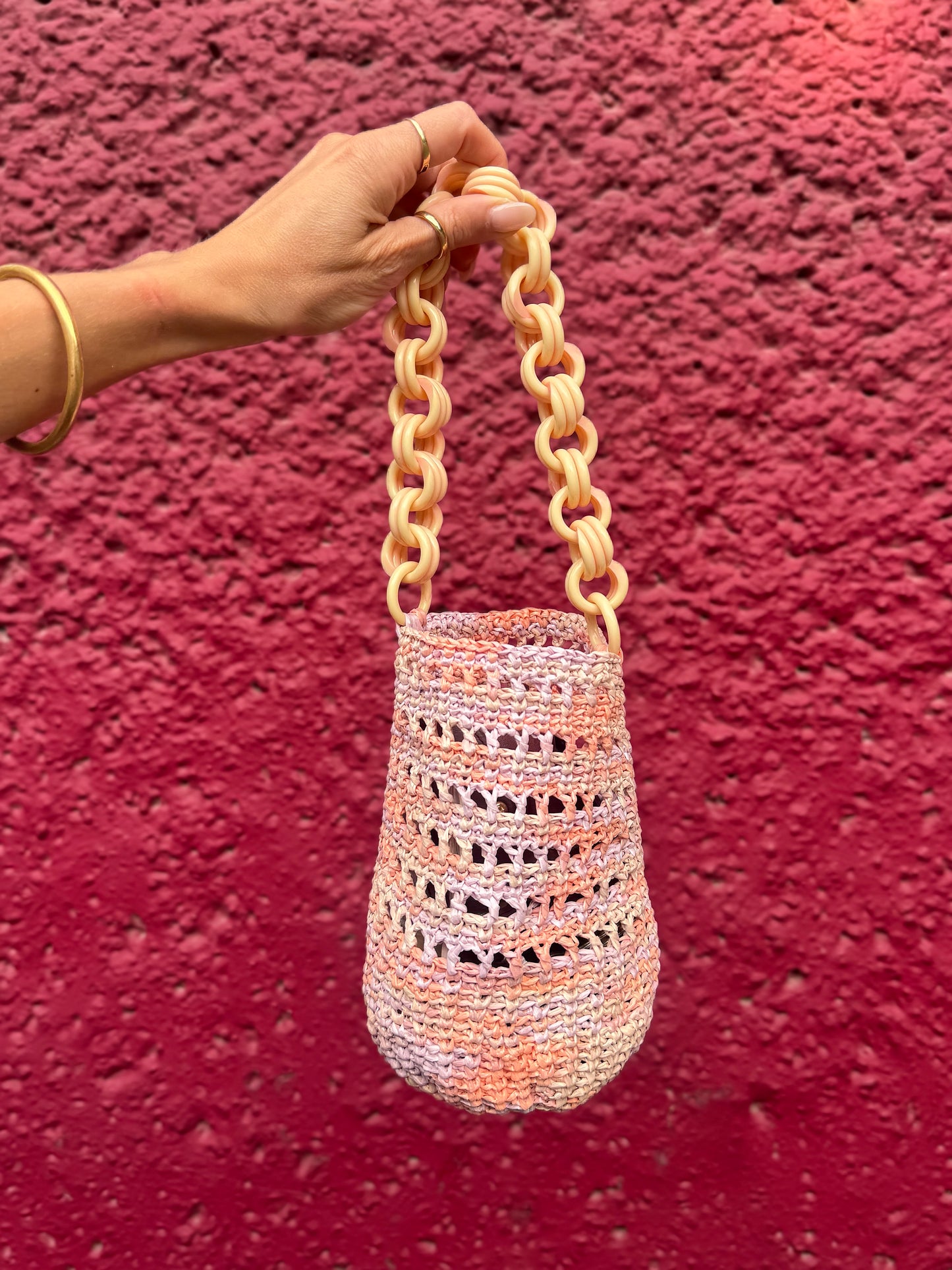 Mini Bucket Bag with Vintage Handle