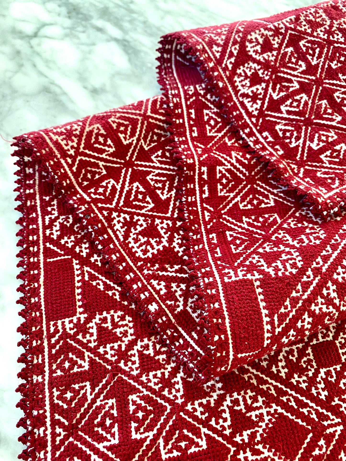 Vintage Fez Embroidery Tablerunner