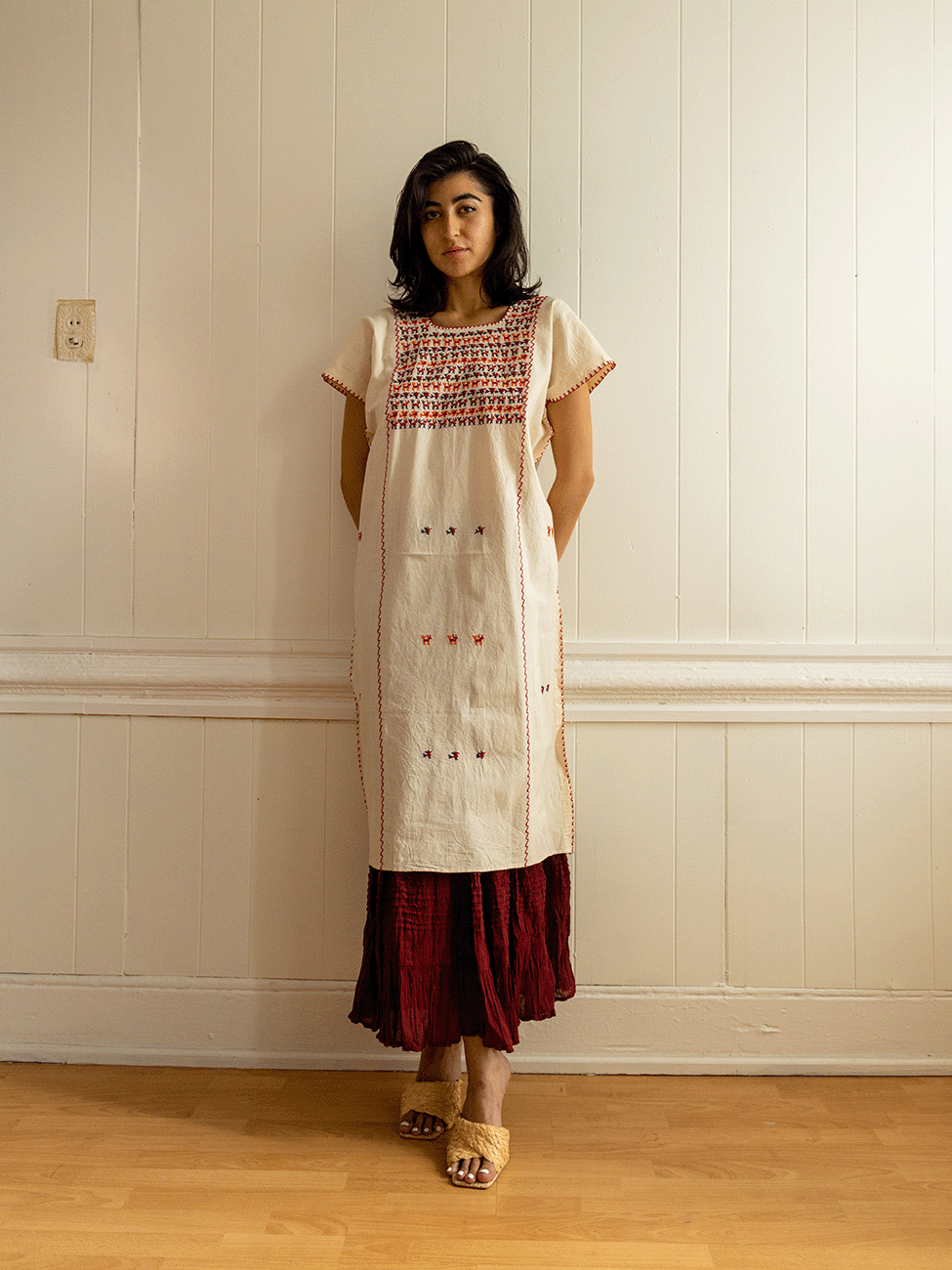 Tacuate Bird Huipil Dress and Skirt archive madeau Tacuate Bird Huipil Dress and Skirt archive madeau