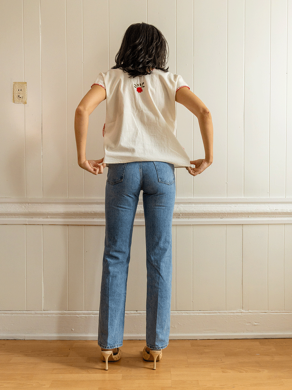Rose Huipil Top