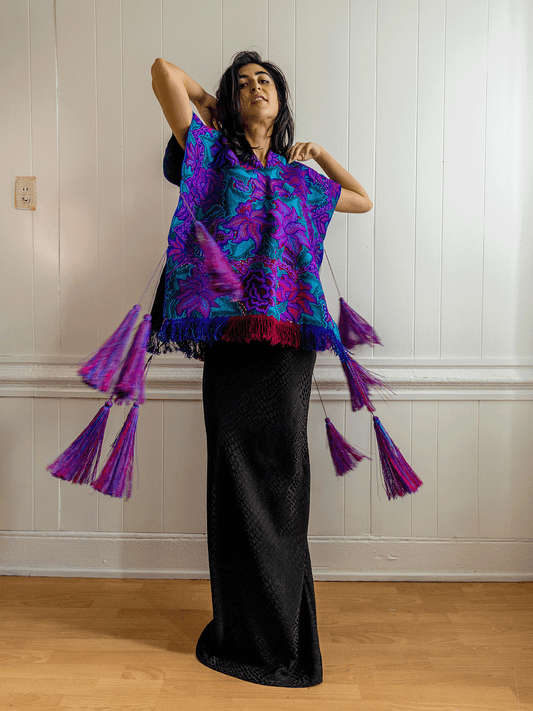 Tzotzil Flower Tassel Huipil