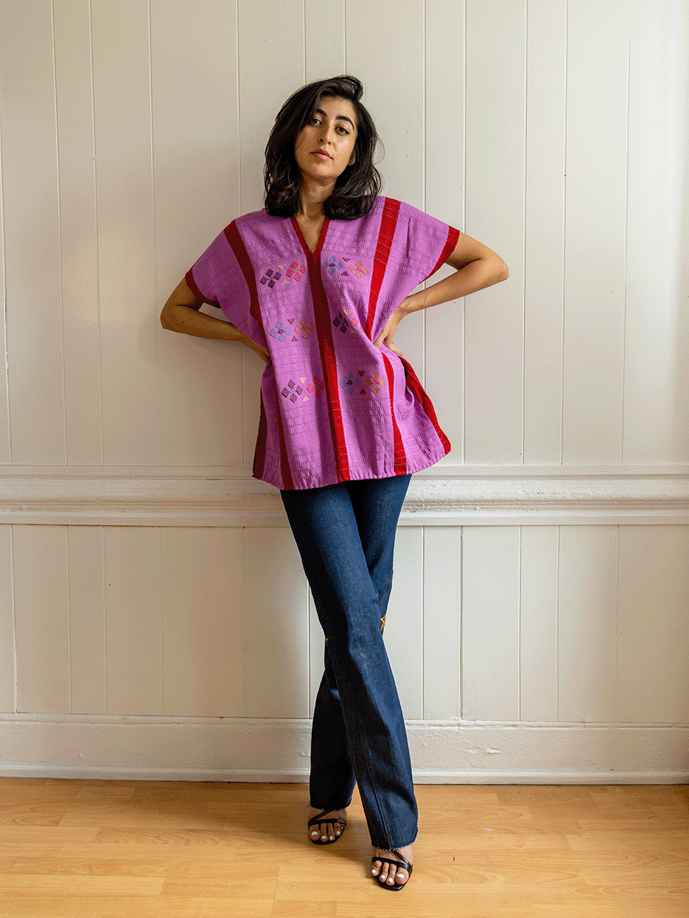 Diamond Stripe Huipil Top