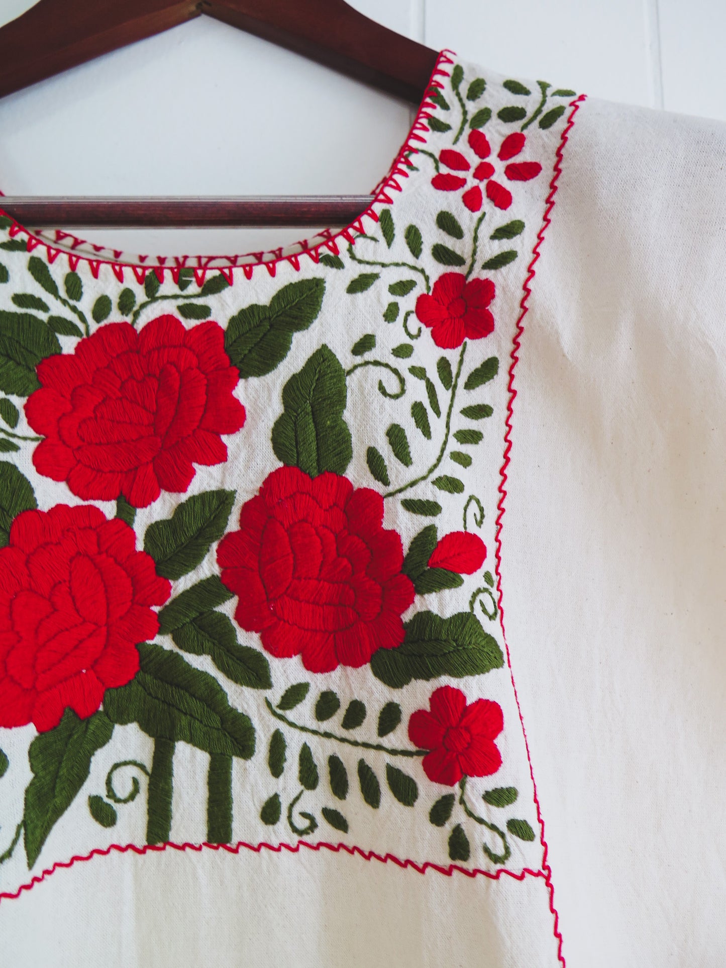 Rose Huipil Top