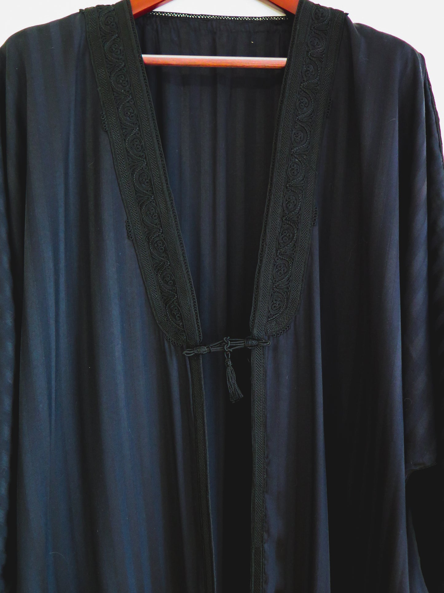 Noire Satin Robe