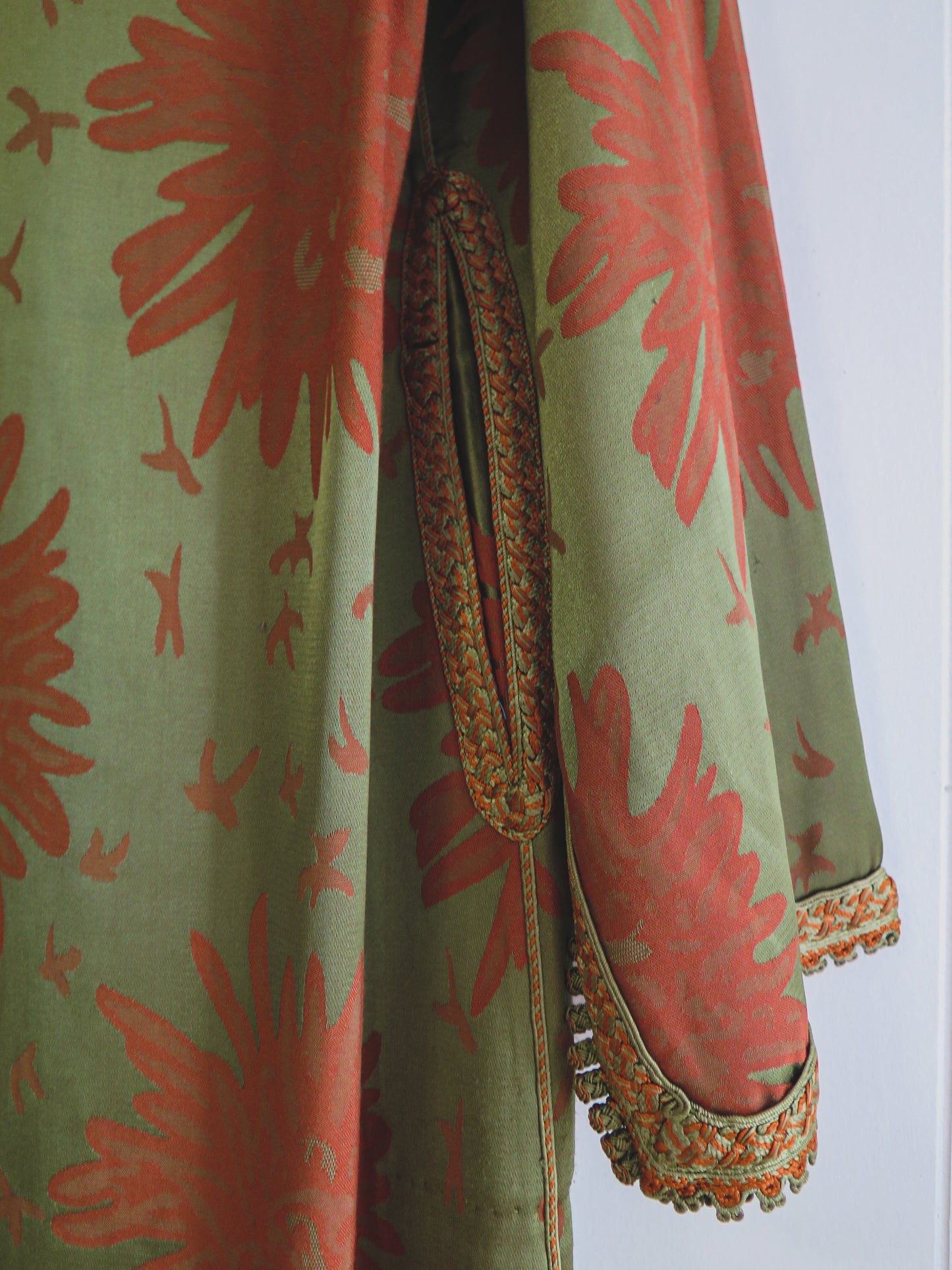 Vintage Big Flower Djellaba Robe