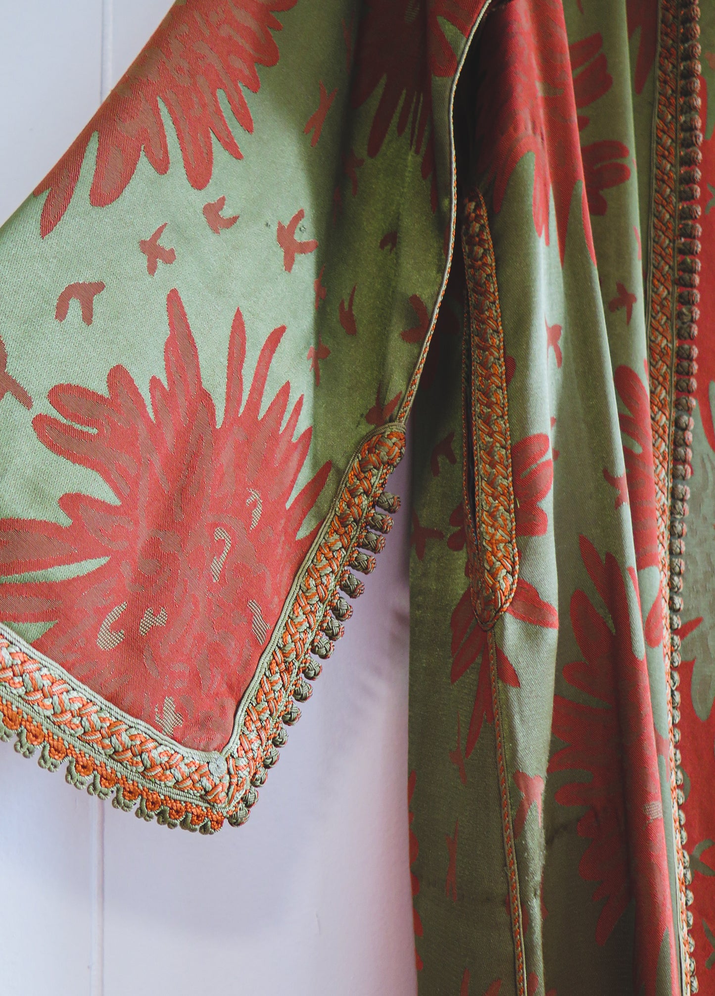 Vintage Big Flower Djellaba Robe