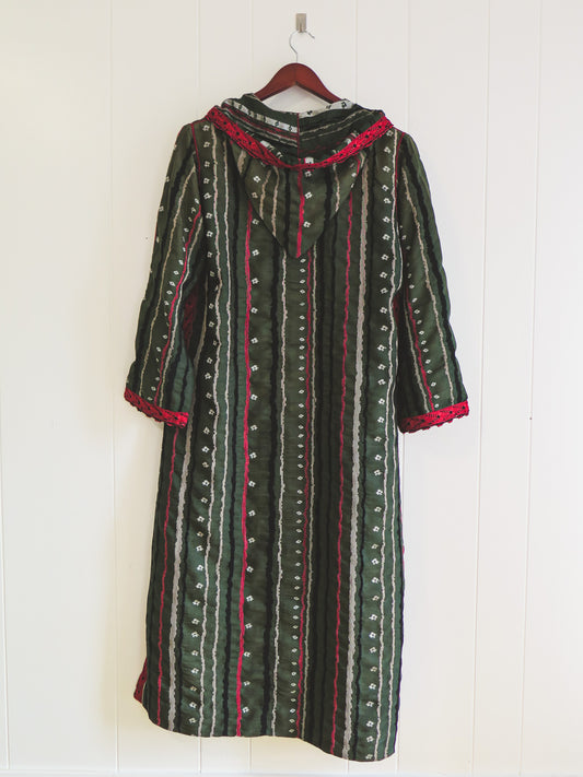 Vintage Boho Djellaba Robe