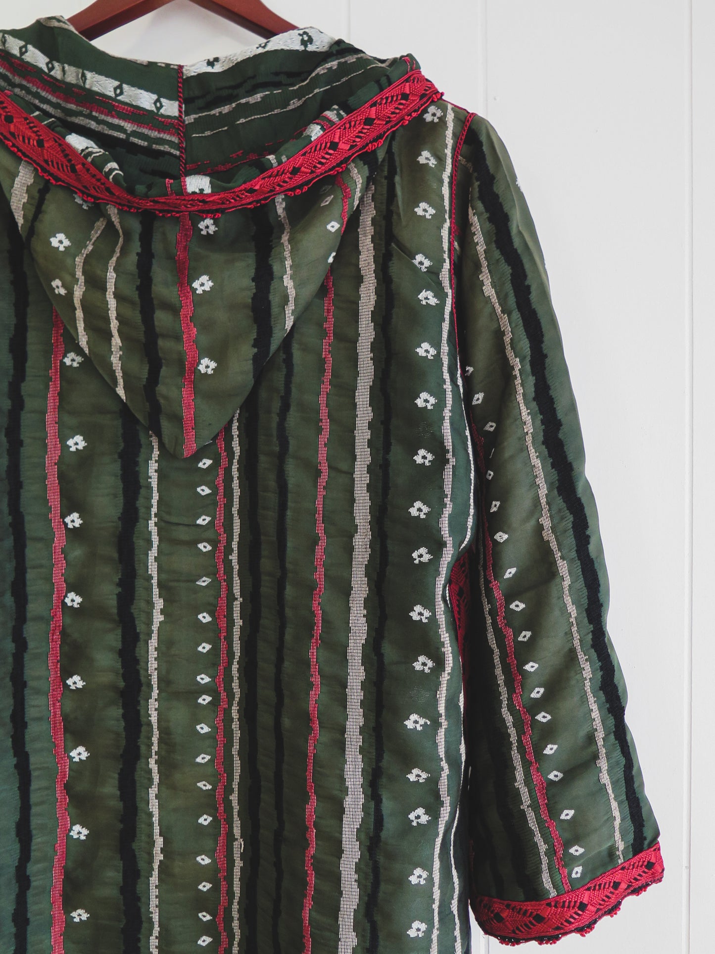 Vintage Boho Djellaba Robe