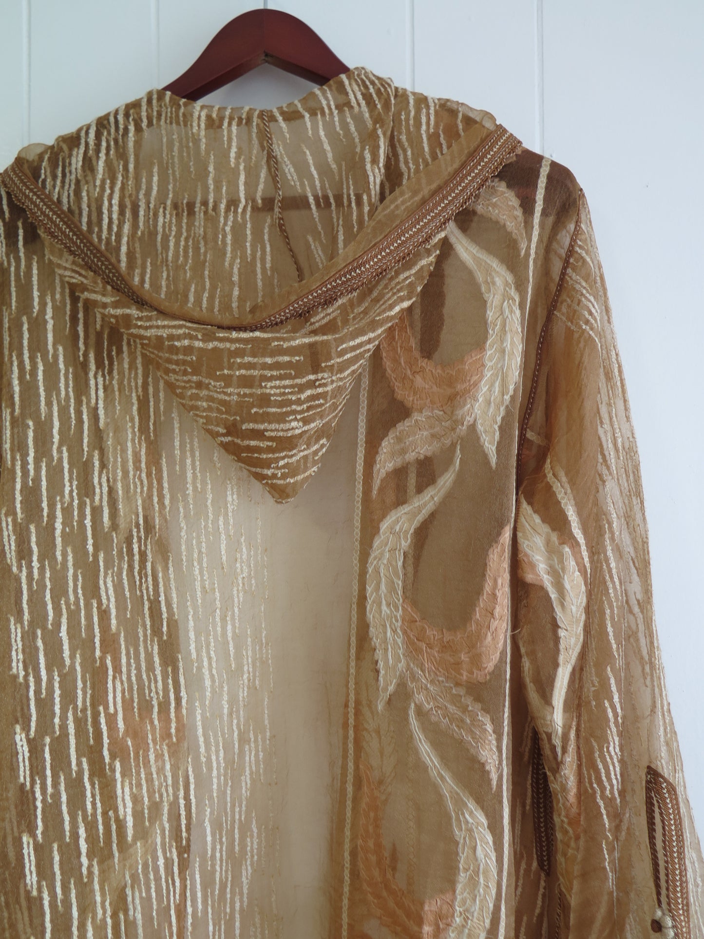 Vintage Sheer Dore Djellaba Robe