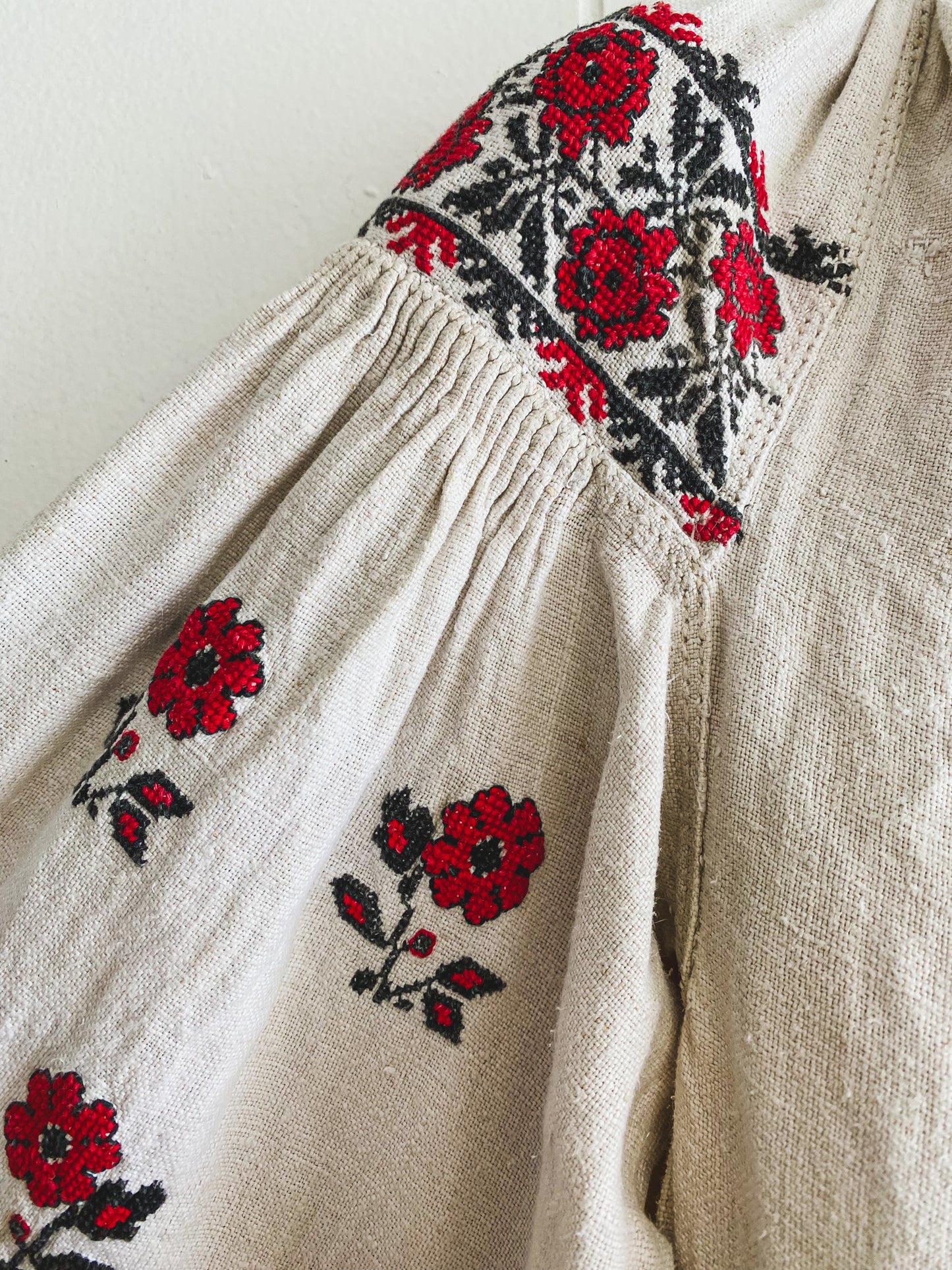 Antique Ukrainian Flower Dress