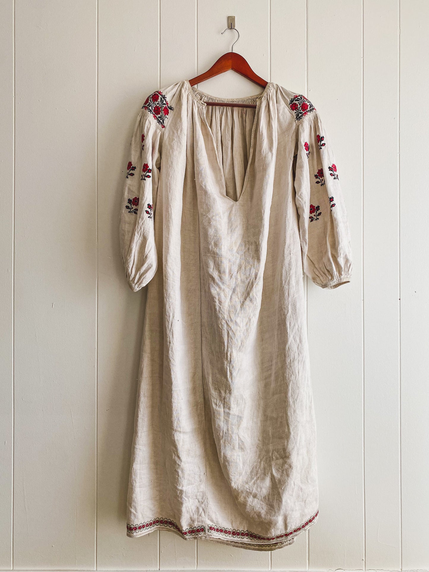 Antique Ukrainian Flower Dress