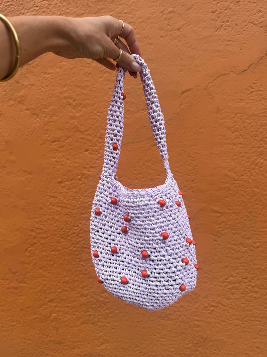 Mini Bucket Bag with Beads
