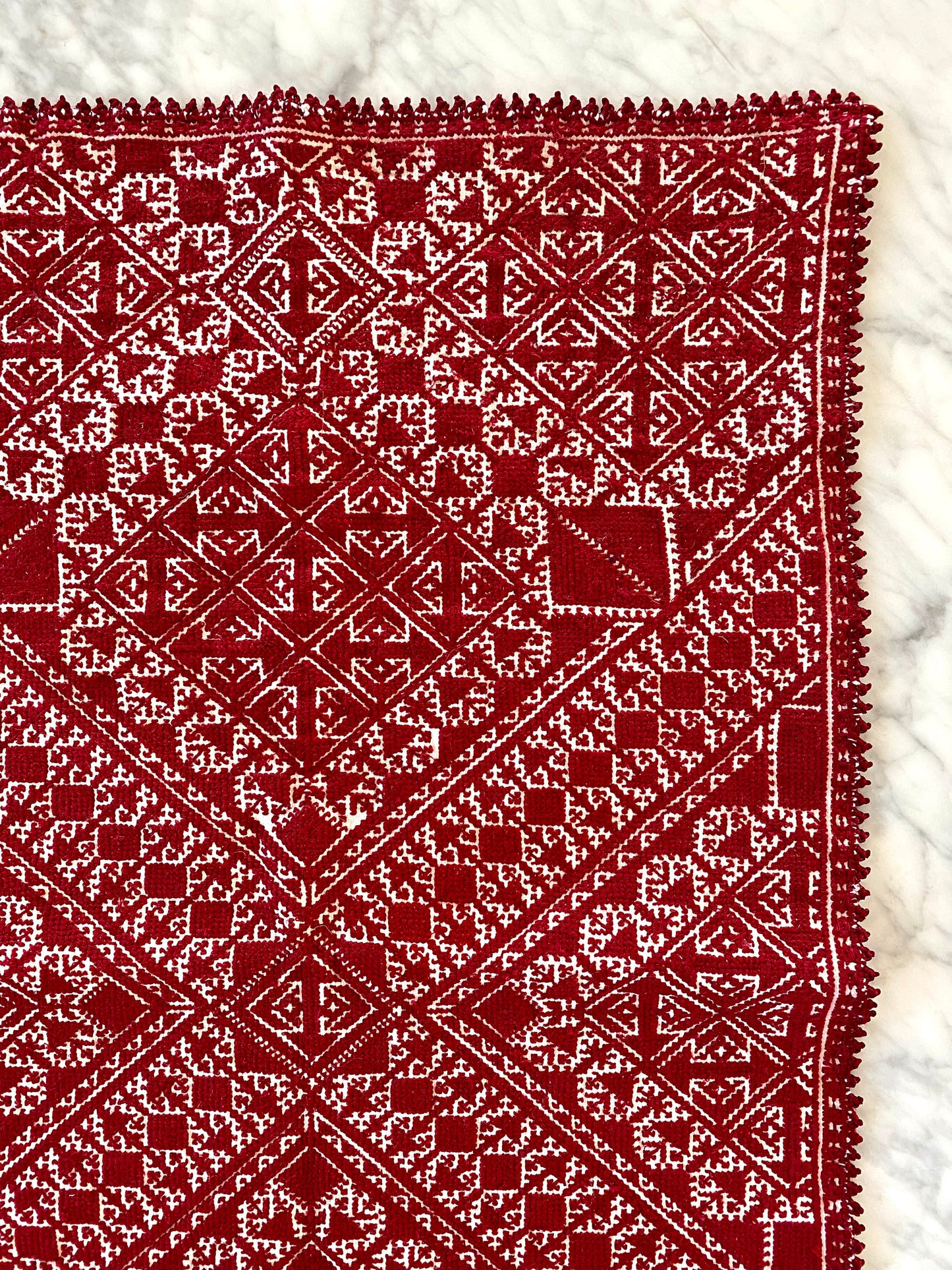 Vintage Fez Embroidery Tablerunner