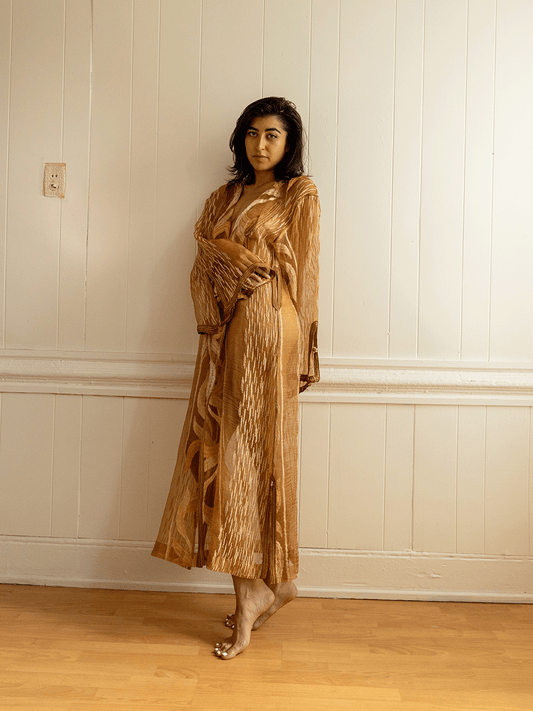 Vintage Sheer Dore Djellaba Robe