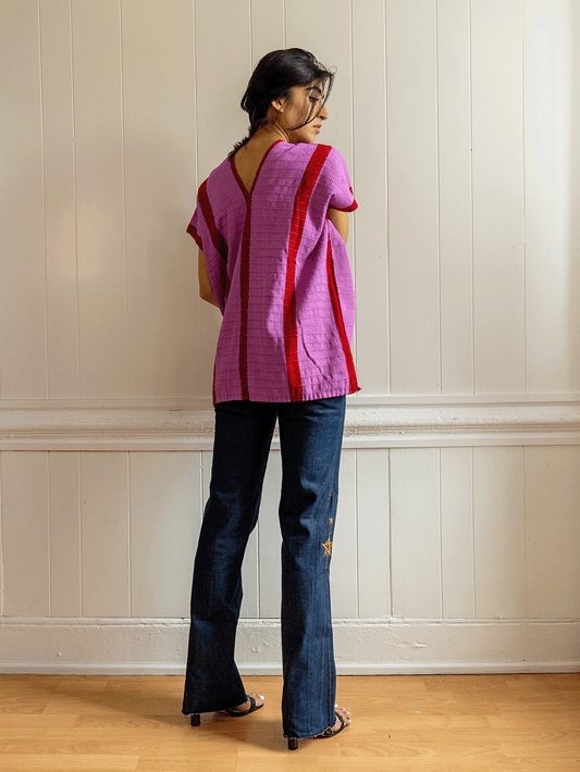 Diamond Stripe Huipil Top