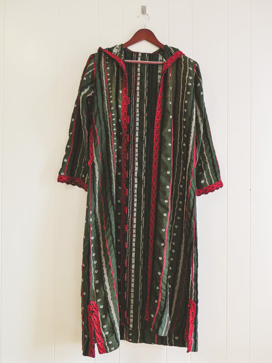 Vintage Boho Djellaba Robe