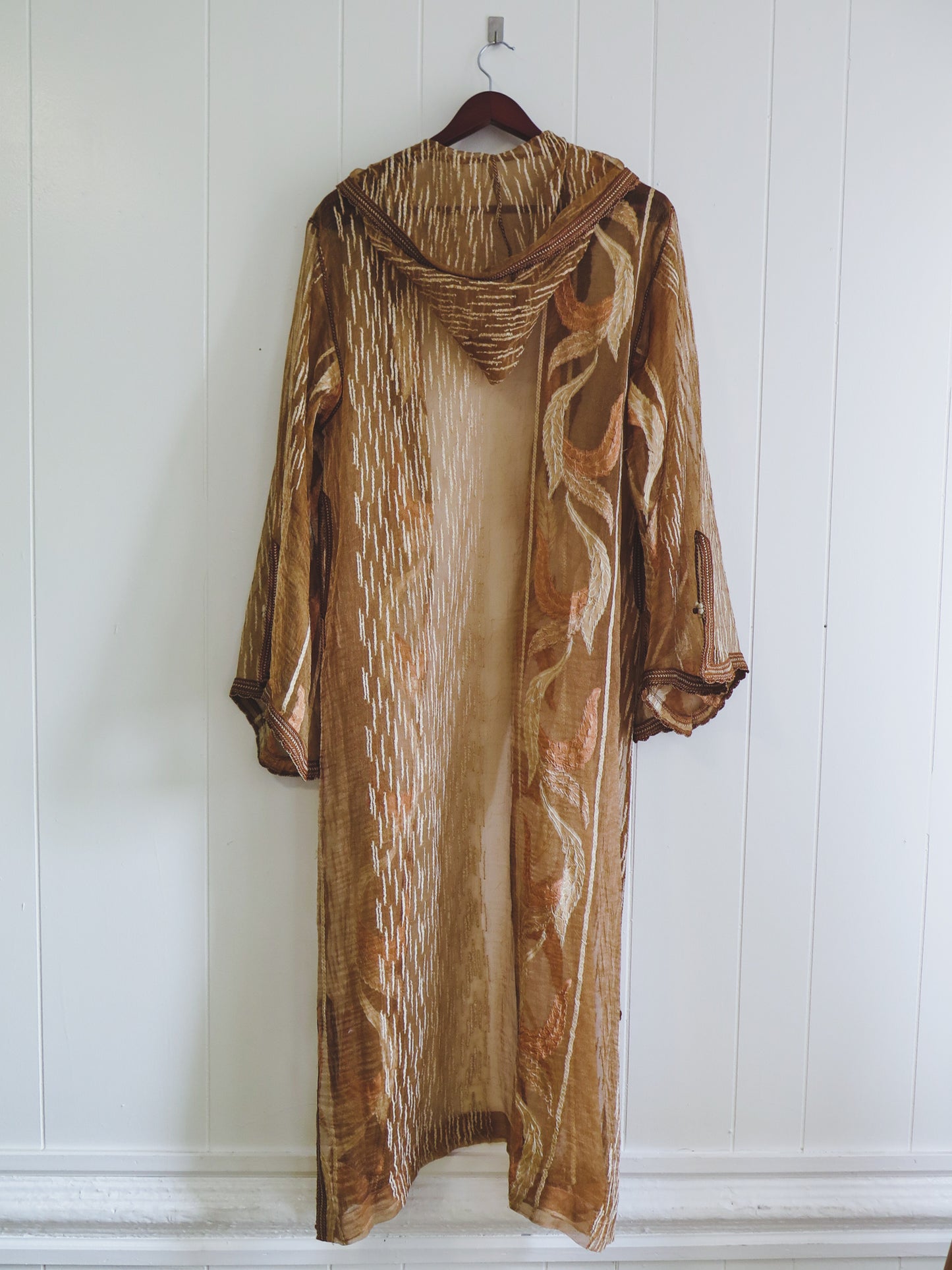 Vintage Sheer Dore Djellaba Robe