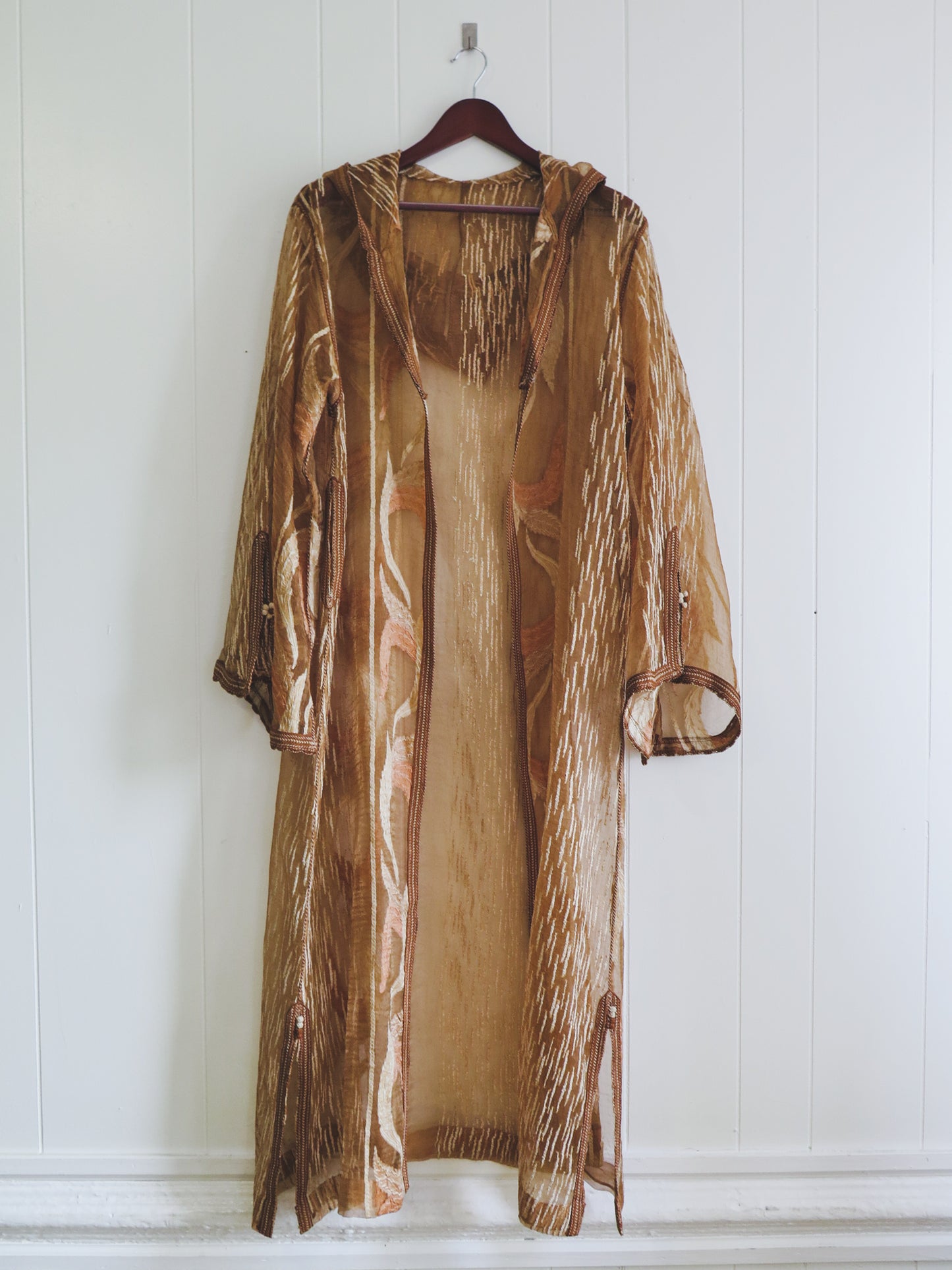 Vintage Sheer Dore Djellaba Robe